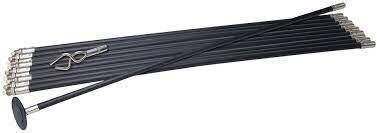 Lock Rod“-Abflussreinigungsstangen, 12-tlg. Satz