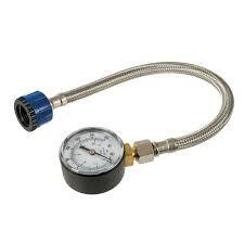 Wasserdruckmesser mit Edelstahlschlauch