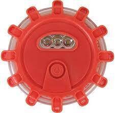 Rote Warnblinkleuchte mit 15 LEDs