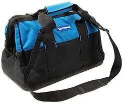 Werkzeugtasche mit verstärktem Boden und großer Öffnung