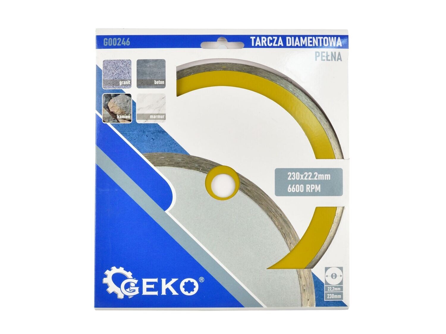 Diamant-Schild 230mmx22.23 Voll GEKO