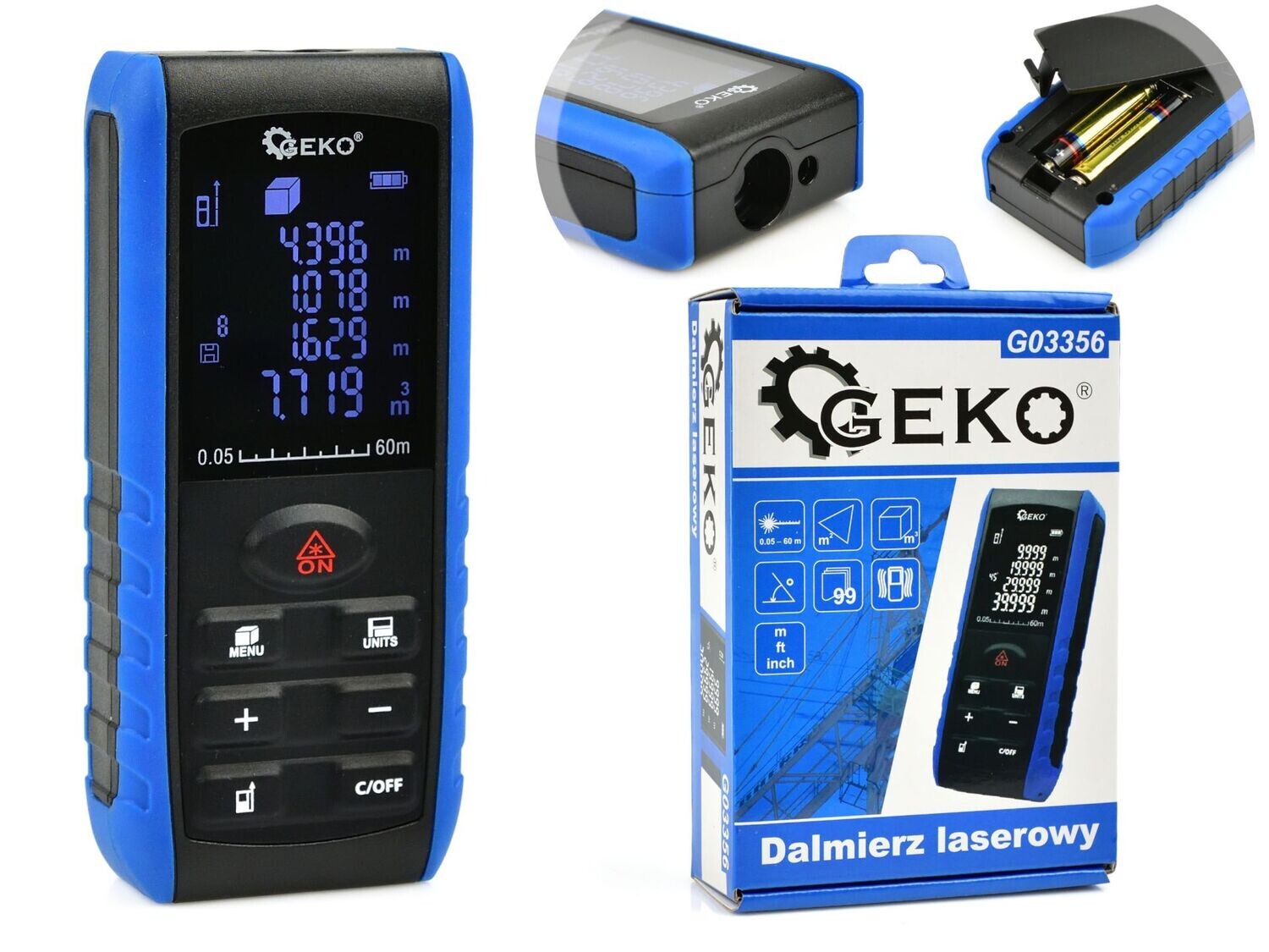 Laser-Entfernungsmesser 60m LCD HD