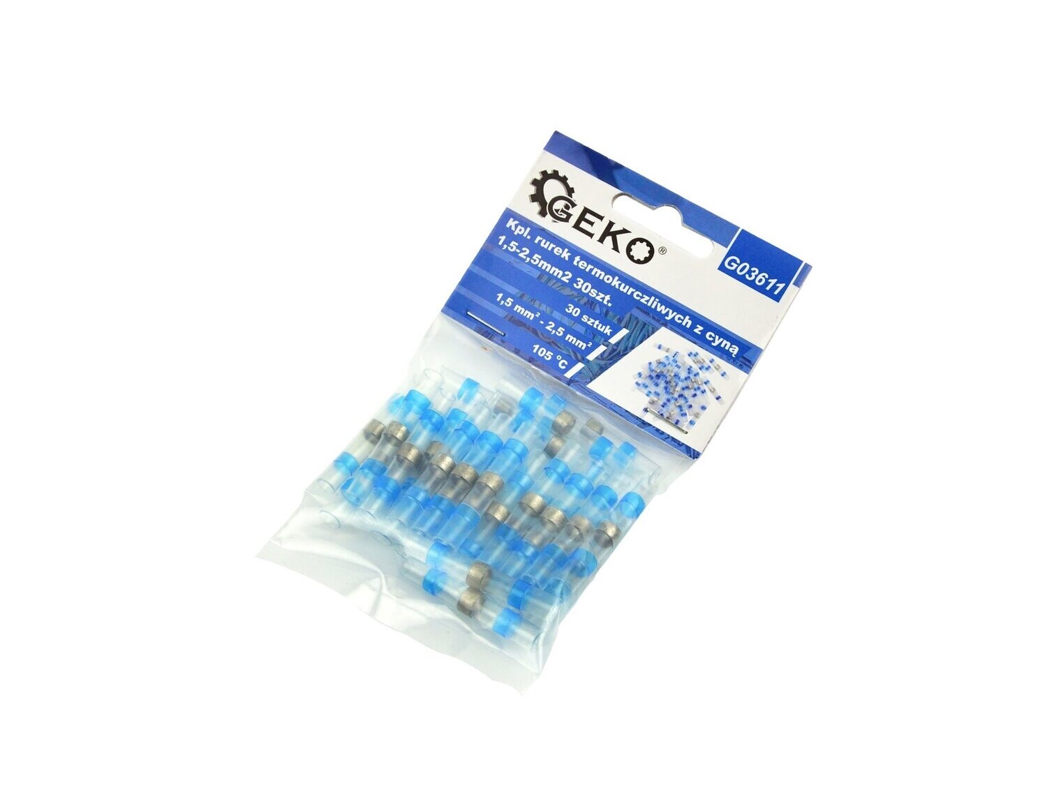 Schrumpfschlauchverbinder mit Zinn 1,5-2,5mm2 30St.