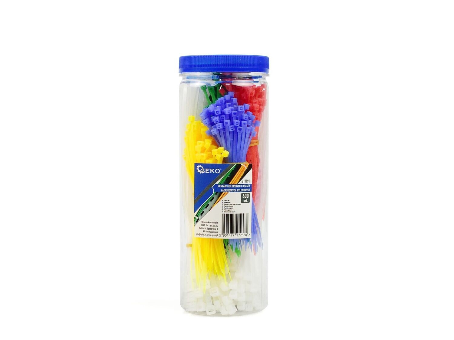 Satz bunte Kabelbinder aus Nylon 600 Stück