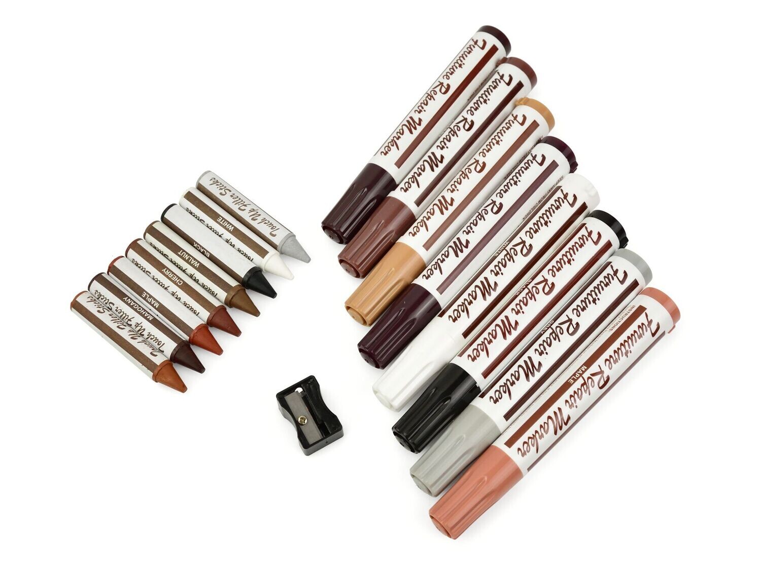 Kit zur Reparatur von Paneelen, Möbeln, Holz 17 el.