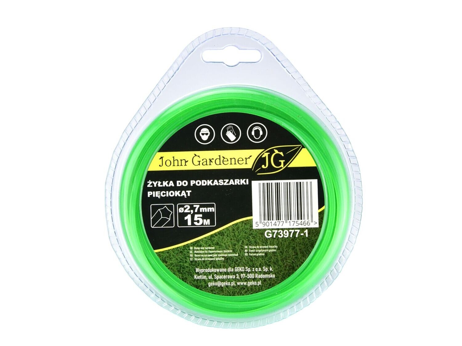 Trimmerfaden Fünfeck 2,7 mm x 15 m