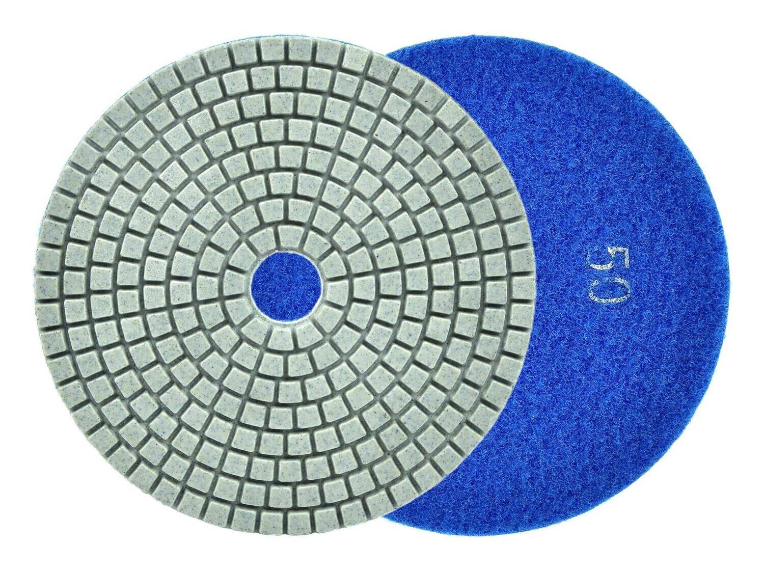 Diamant-Polierscheibe zum Nassschleifen von Feinsteinzeug 125mm GR50