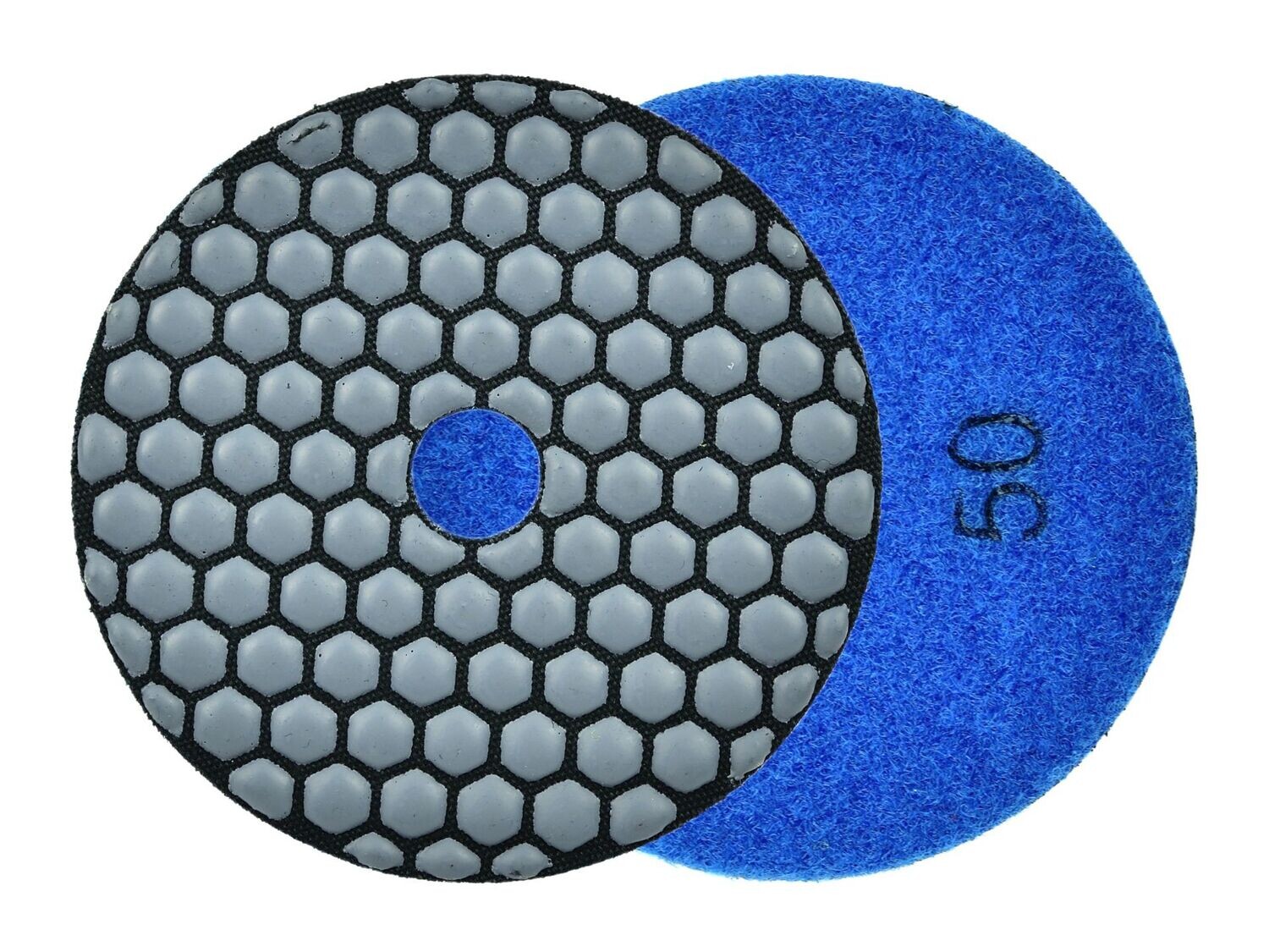Diamant-Trockenpolierpad Polierscheibe zum Trockenschleifen 100mm GR50