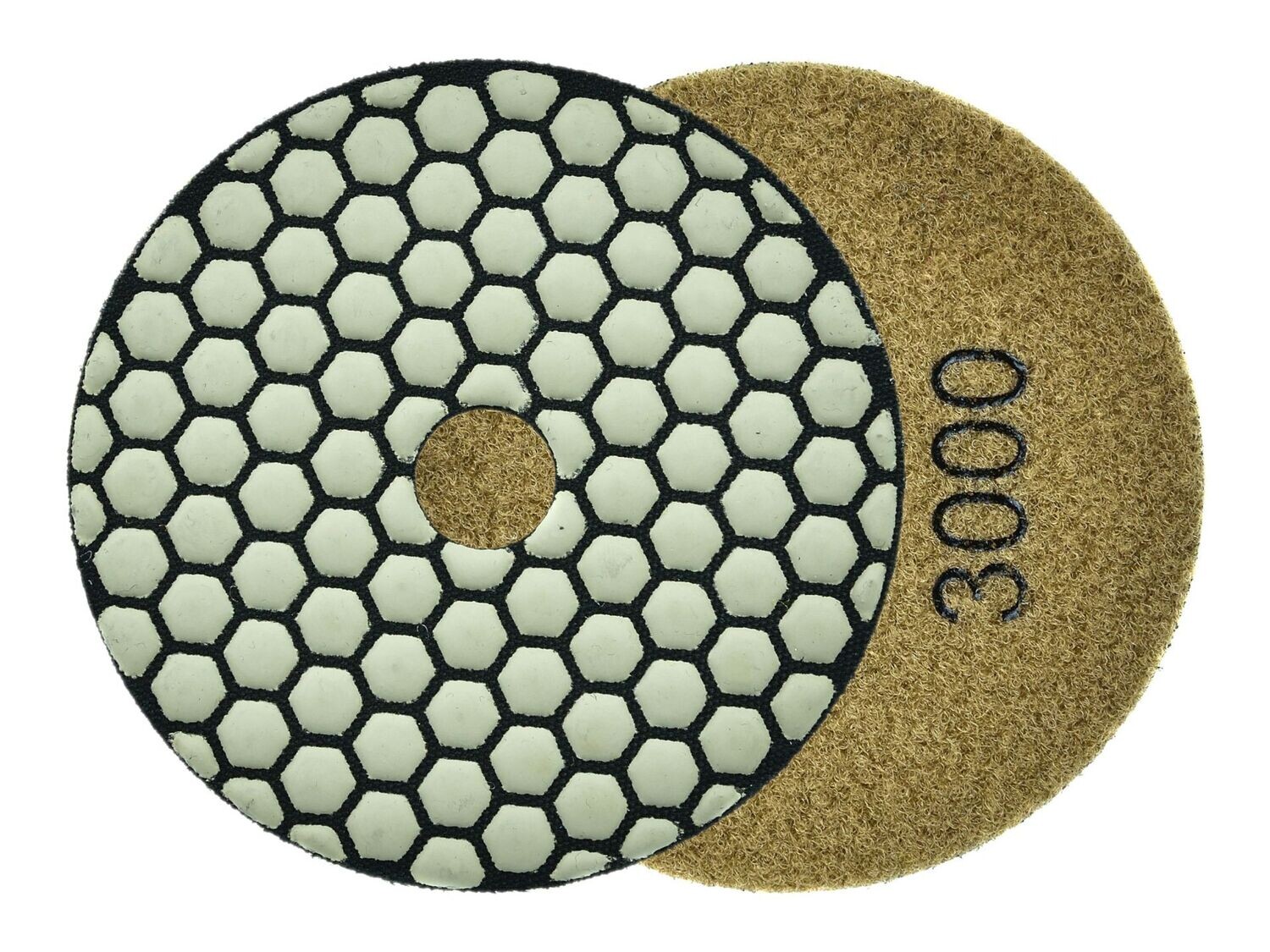 Diamant-Trockenpolierpad Polierscheibe zum Trockenschleifen 100mm GR3000