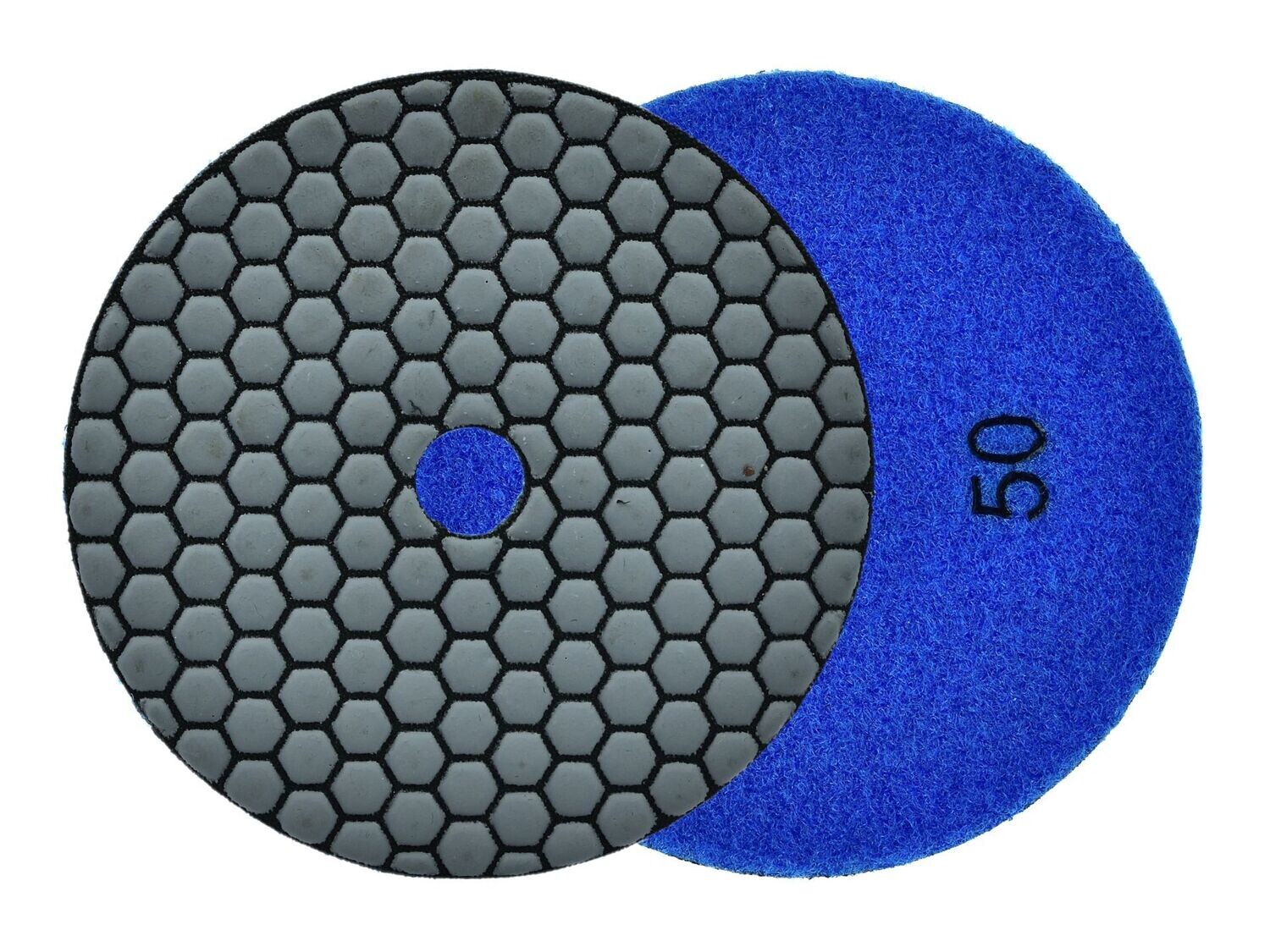 Diamant-Trockenpolierpad Polierscheibe zum Trockenschleifen 125mm GR50