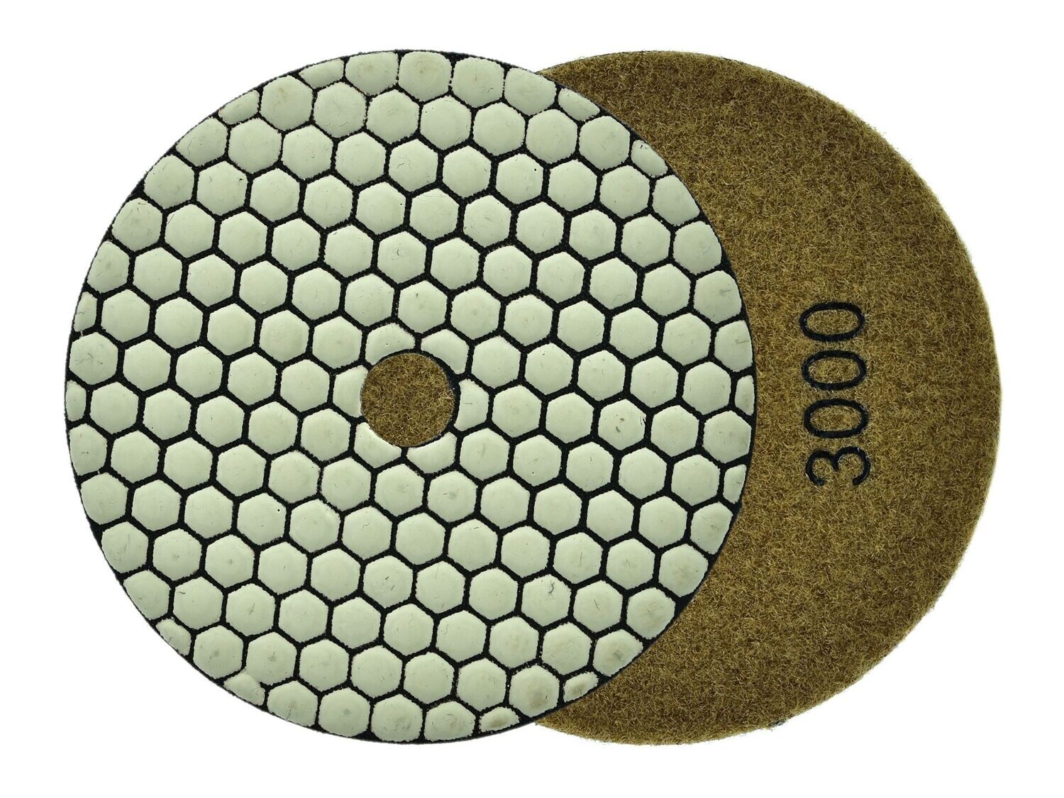 Diamant-Trockenpolierpad Polierscheibe zum Trockenschleifen 125mm G3000