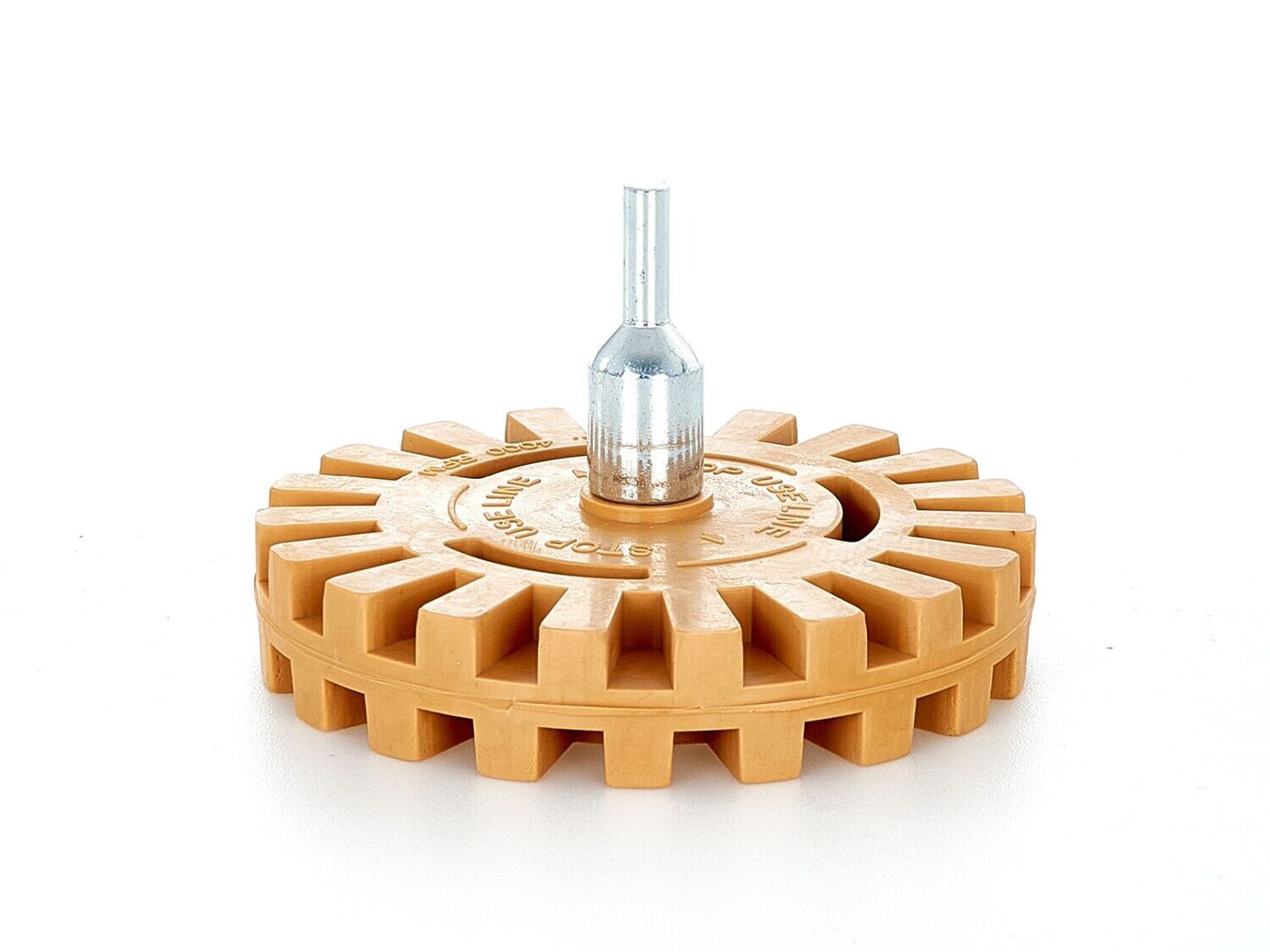 Gummischeibe zum Entfernen von Kleber + Adapter