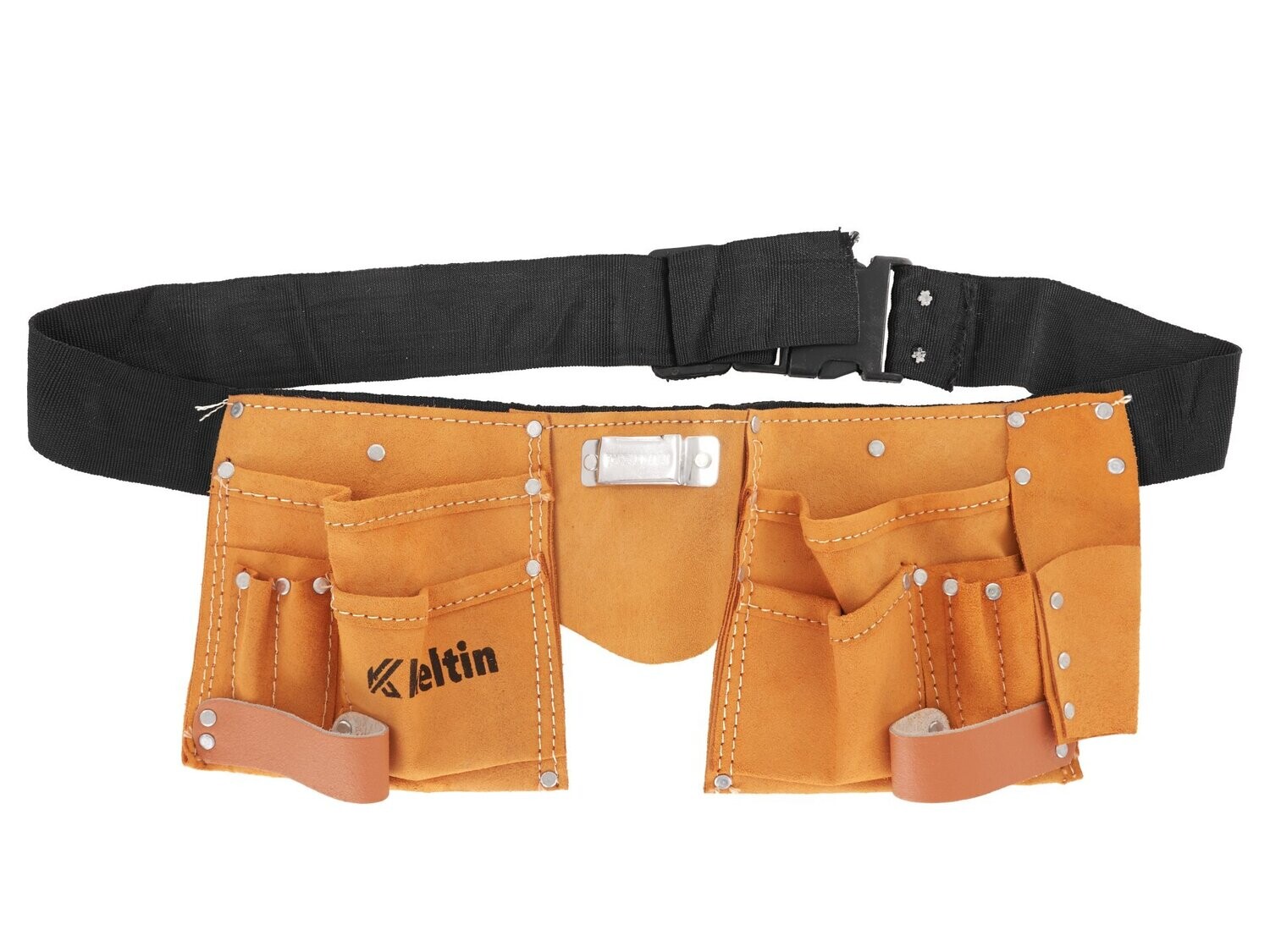 Werkzeuggürtel aus Leder mit 11 Taschen