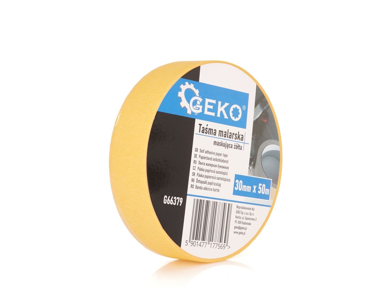 Malerband – gelbes Abdeckband – 30 mm x 50 m