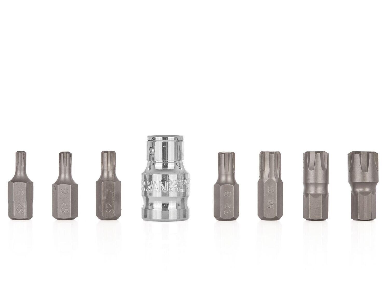 8 Stück. RIBE M5-M14 Schraubendreher-Bit-Set