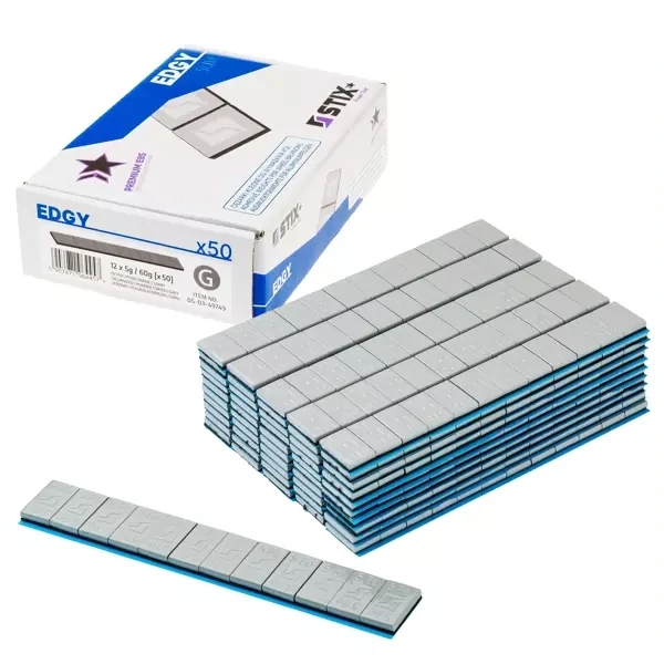50x Wuchtgewichte 12x5g Kleberiegel Auswuchtgewichte 6KG Bechichtung Kunststoff Premium.