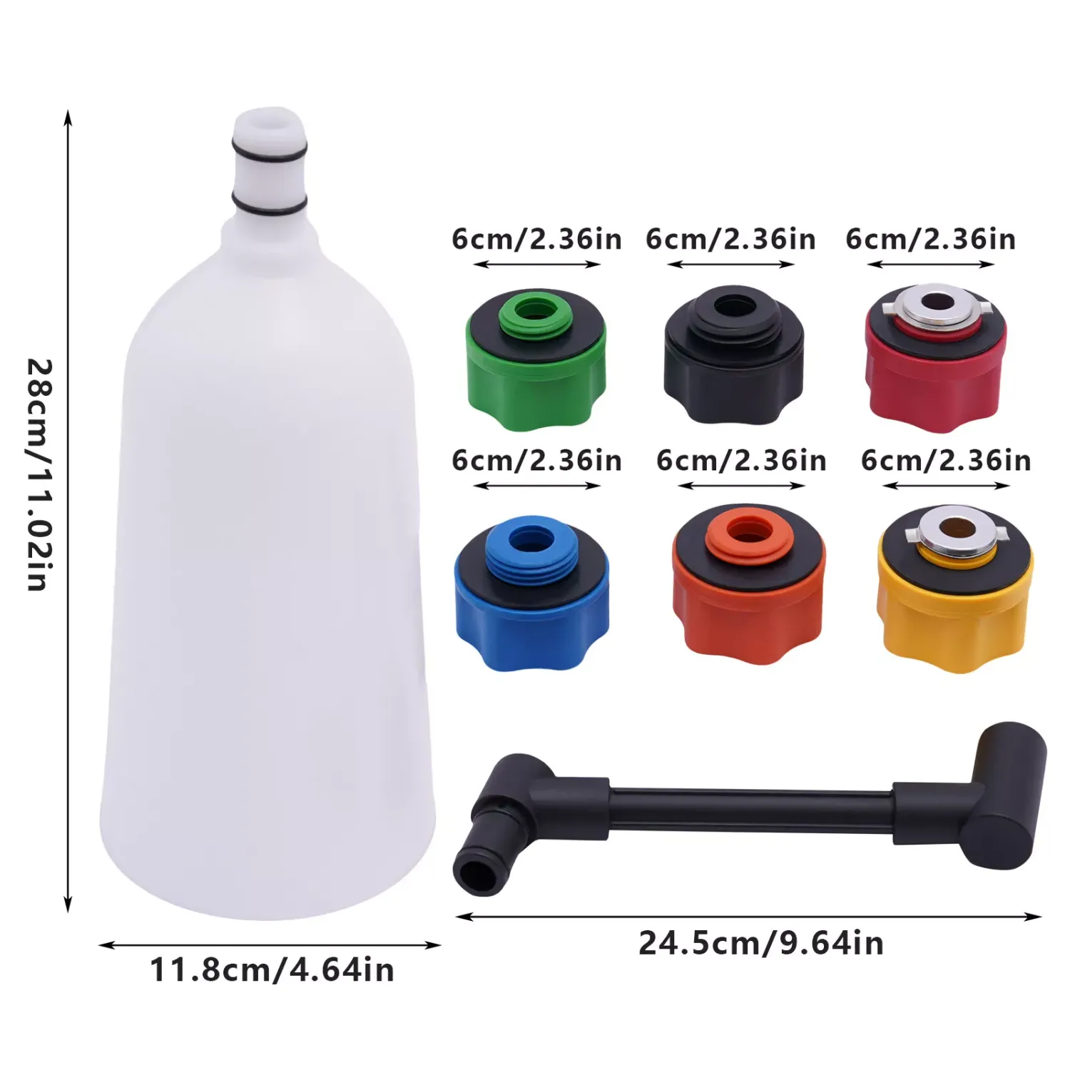 Universal Öl Einfüllhilfe Adapter Einfülltrichter Trichter Öleinfüllstutzen Set