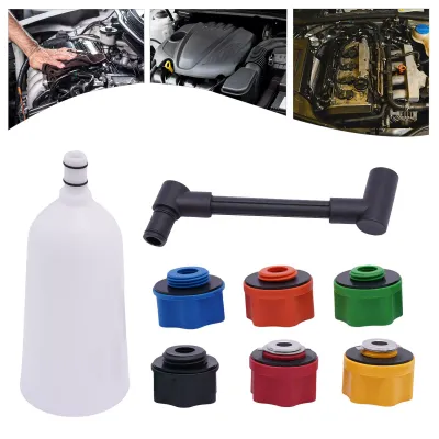 Universal Öl Einfüllhilfe Adapter Einfülltrichter Trichter Öleinfüllstutzen Set