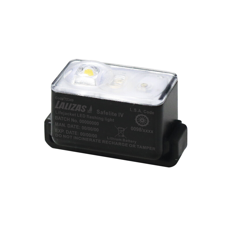 LALIZAS Luz de chaleco parpadeante "Safelite IV" activado por agua, ON-OFF, USCG/ código SOLAS/MED