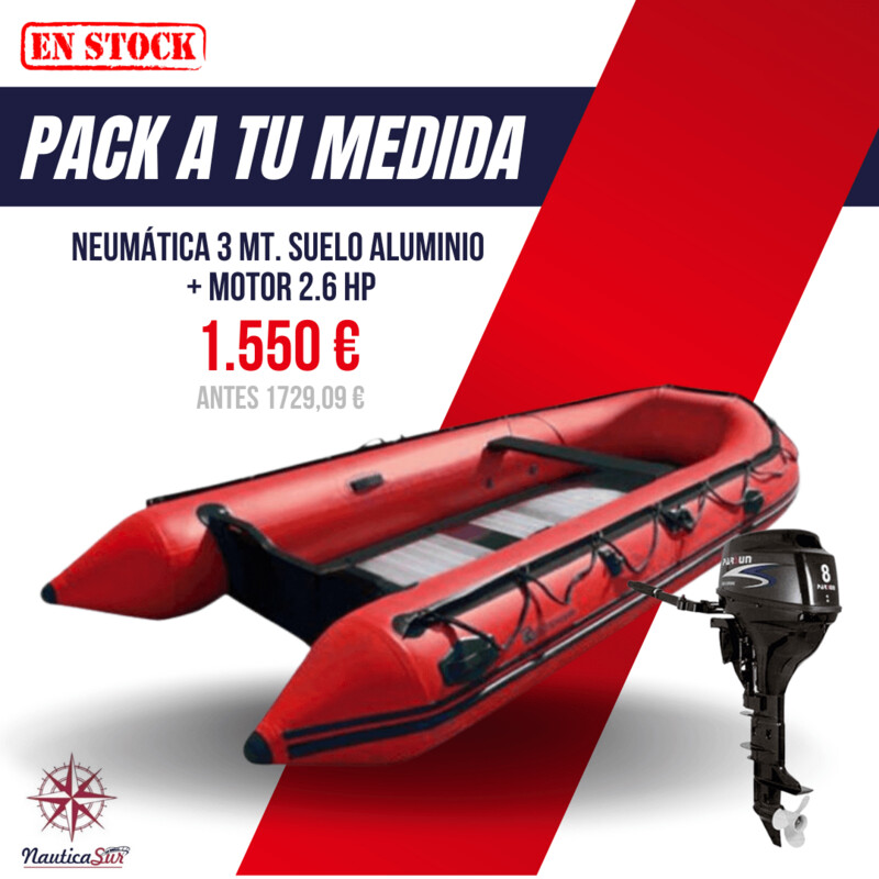 NEUMATICA 3 M SUELO ALUMINIO + MOTOR 2.6 HP 810045