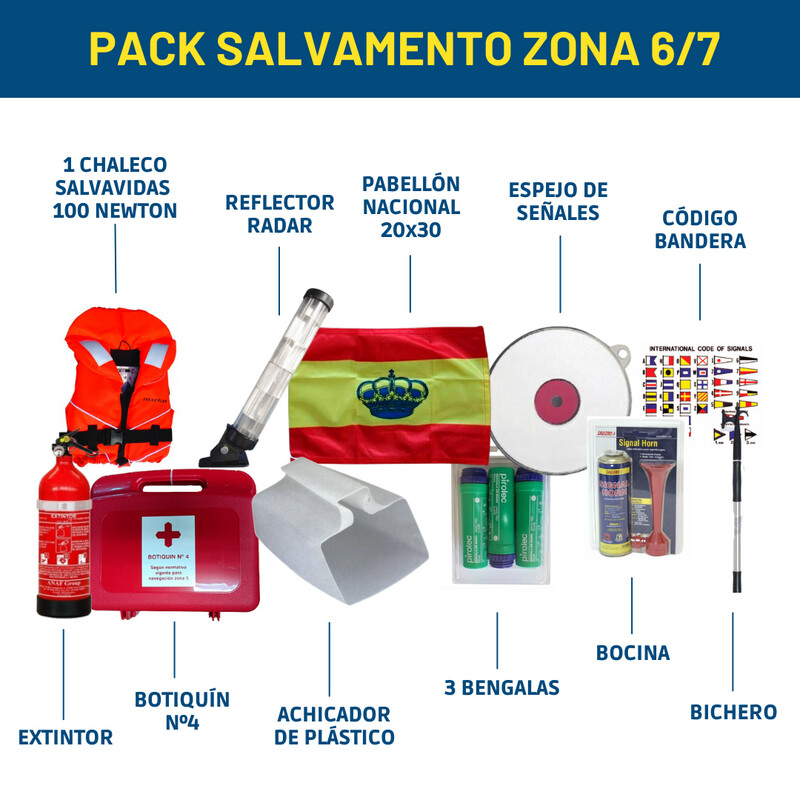 PACK SALVAMENTO ZONA 6/7 - 1 CHALECO