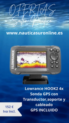 LOWRANCE HOOK2 4x CON TRANSDUCTOR 000-14013-001