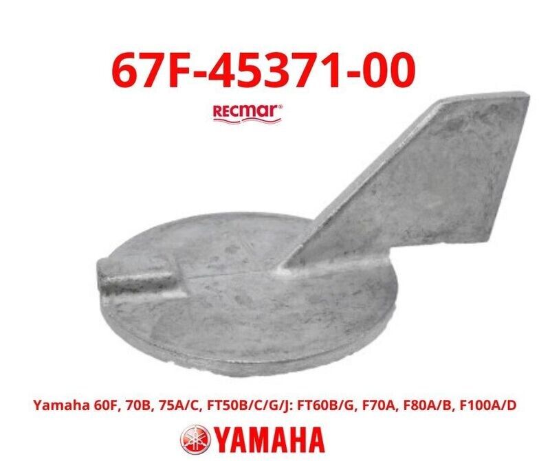 ANODO YAMAHA 60/100 HP ZINC COLIN 67-45371-00