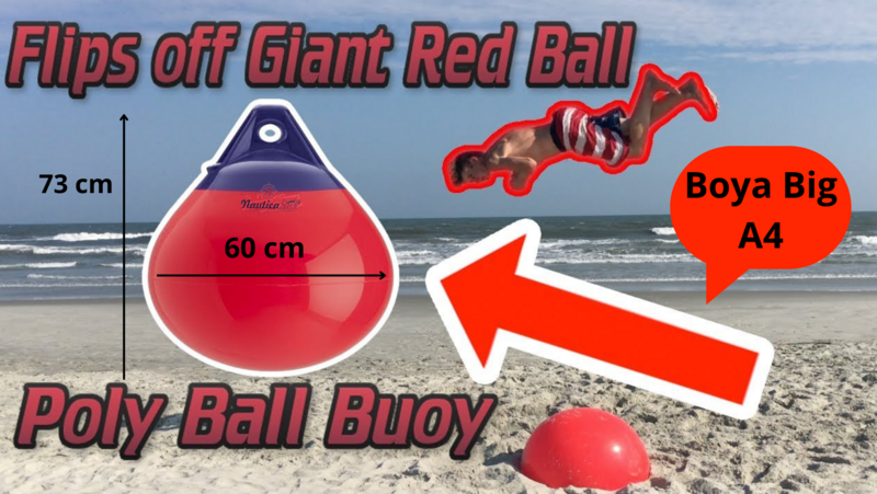 BOYA SALTO EXTREMO. BOYA BIG .POLY BALL NAUTIC BUOY.