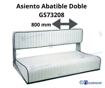 ASIENTO ABATIBLE DOBLE .GOLDENSHIP GS208