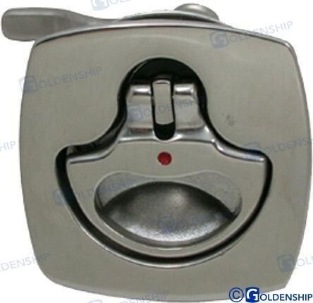 TIRADOR INOX CUADRADO C/LLAVE 63X63 GS72416