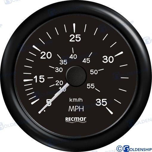 RECKY18204  RELOJ CUENTAMILLAS  0/35 MPH NEGRO