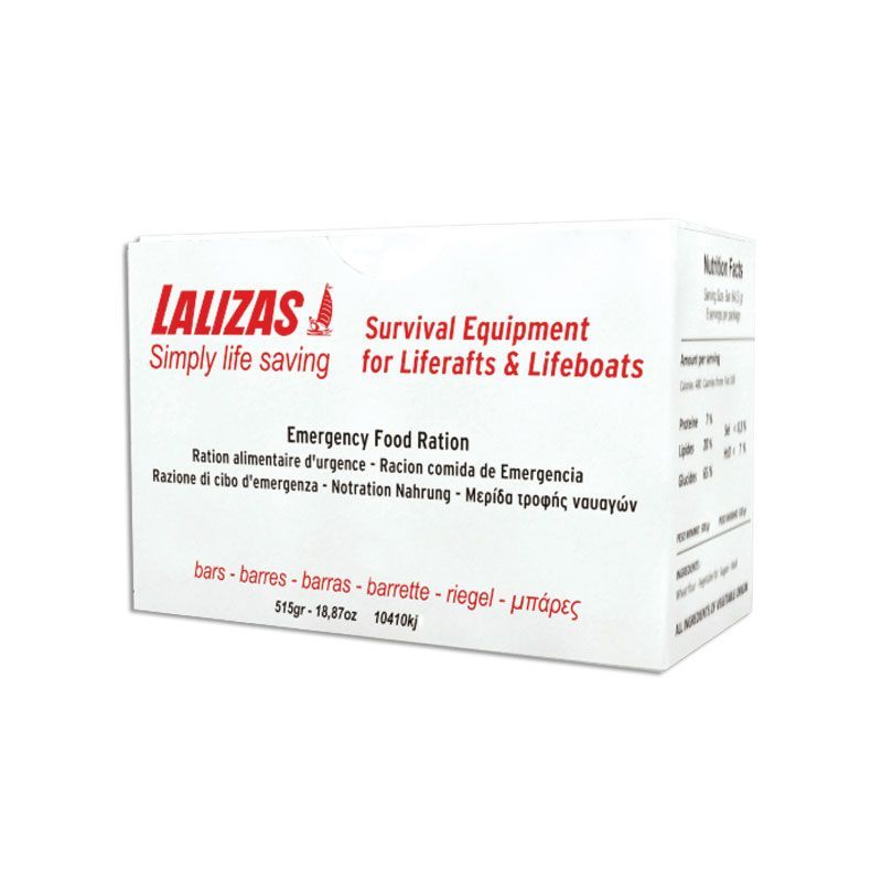 LALIZAS Emergency liferaft food ration 0.5 kg.2503 kcal