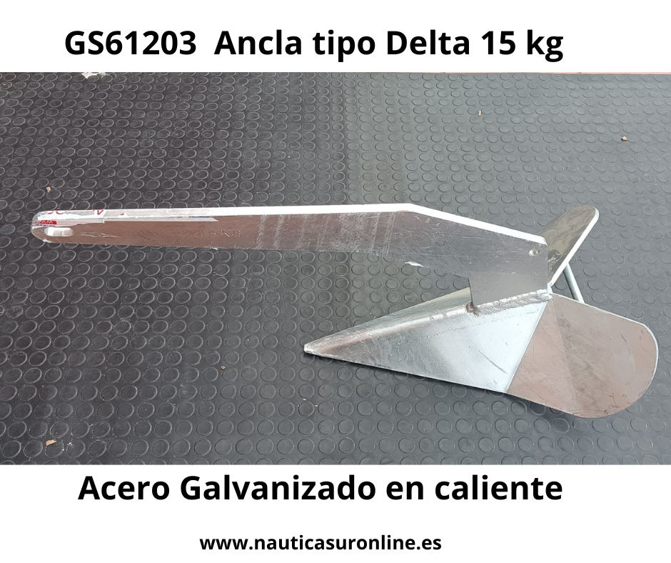 ANCLA BARCO. TIPO DELTA 15 KG . GS61023