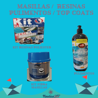 MASILLAS, RESINAS Y GEL COATS