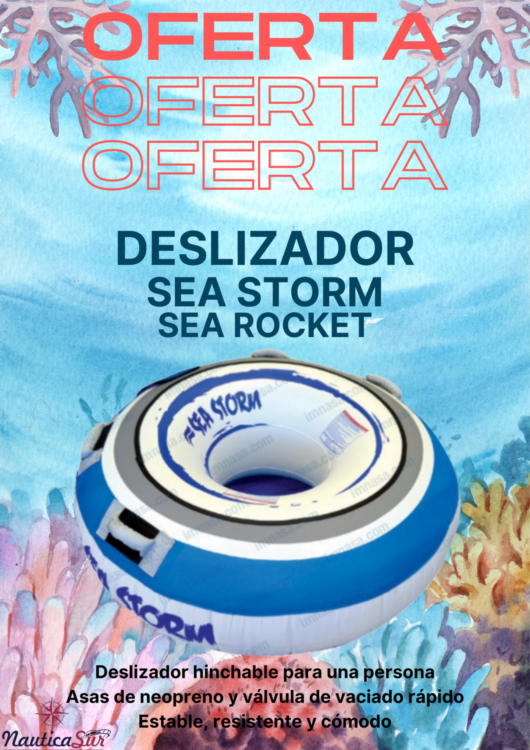 Deslizador Sea Storm 1 Persona Sea Rocket 87250307
