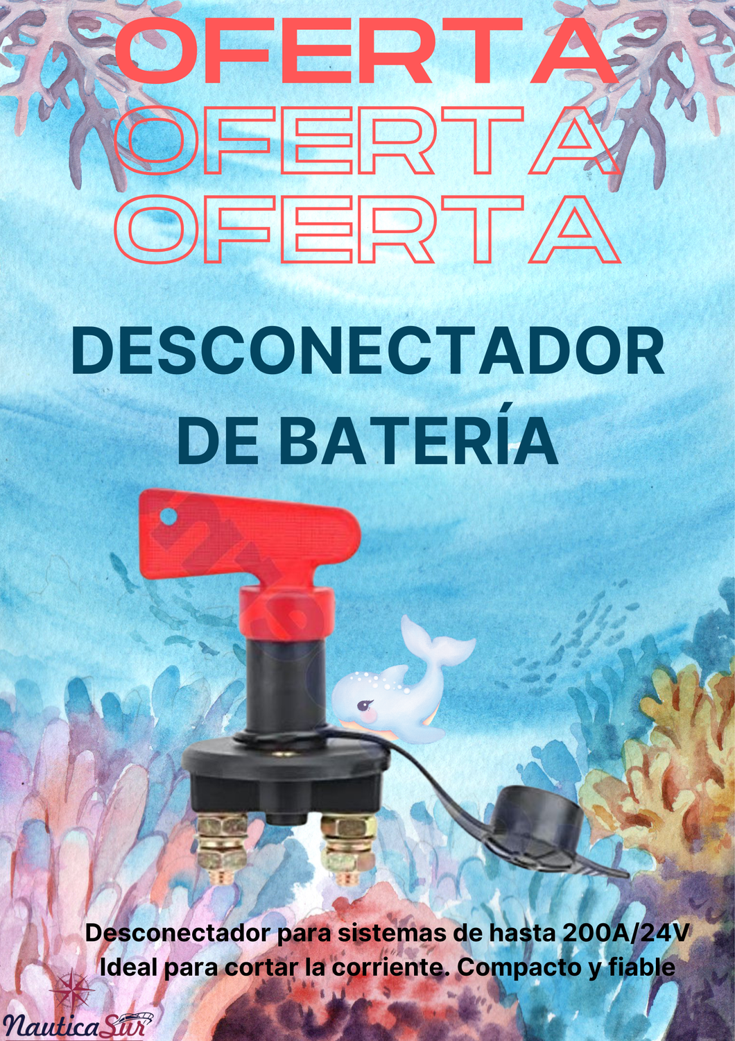 Desconectador de Batería HABA 200A 24V A3903000