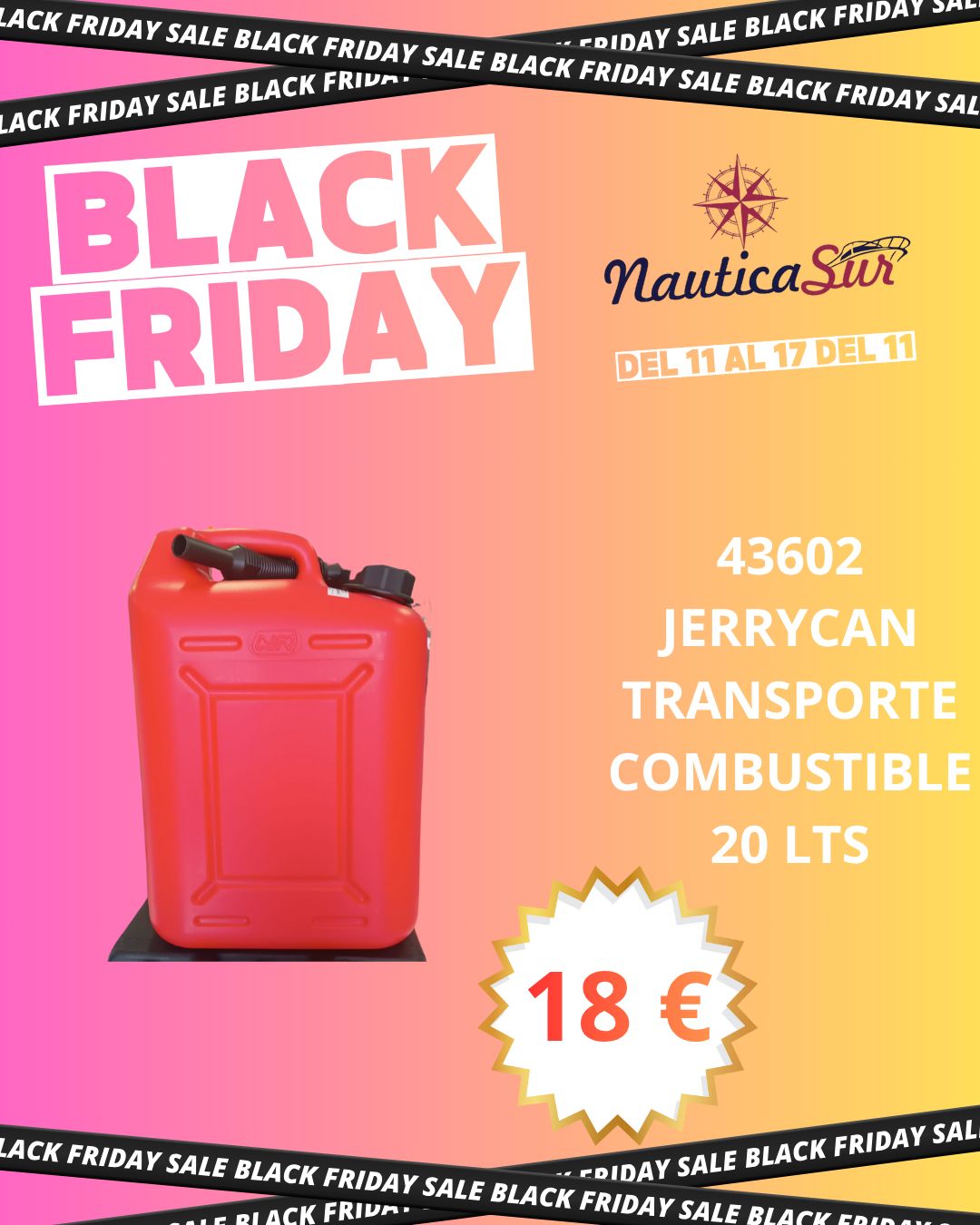JERRYCAN CARBURANTE CON VERTED. 22 L