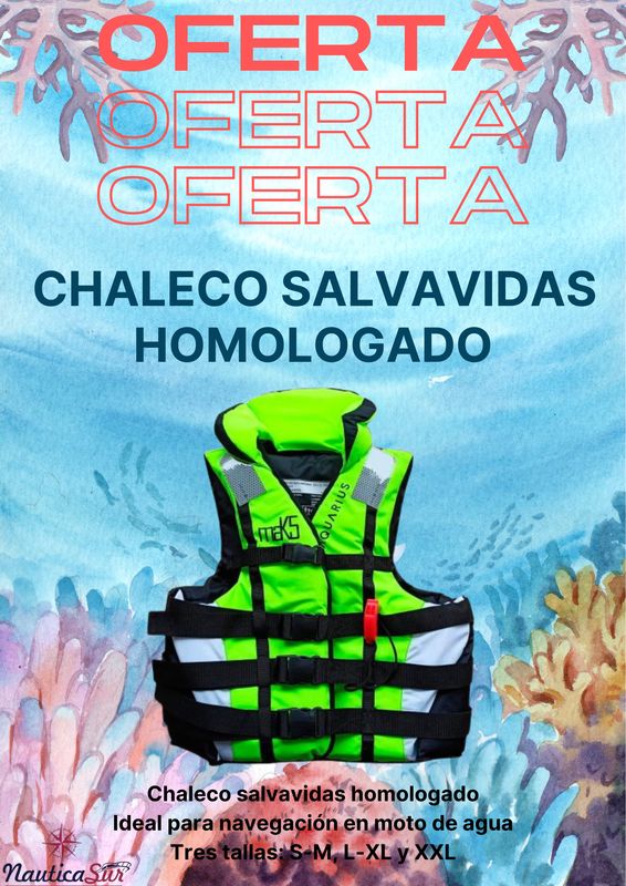 Chaleco Salvavidas Moto de Agua Homologado 100N – Talla L-XL D8019201