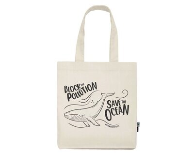 Baumwolltasche Baumwolltasche "Wal", beige