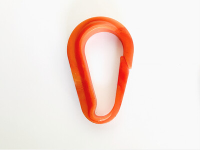 Karabinerhaken "Pumpkin" aus 100% recyceltem Cleanup-Plastik