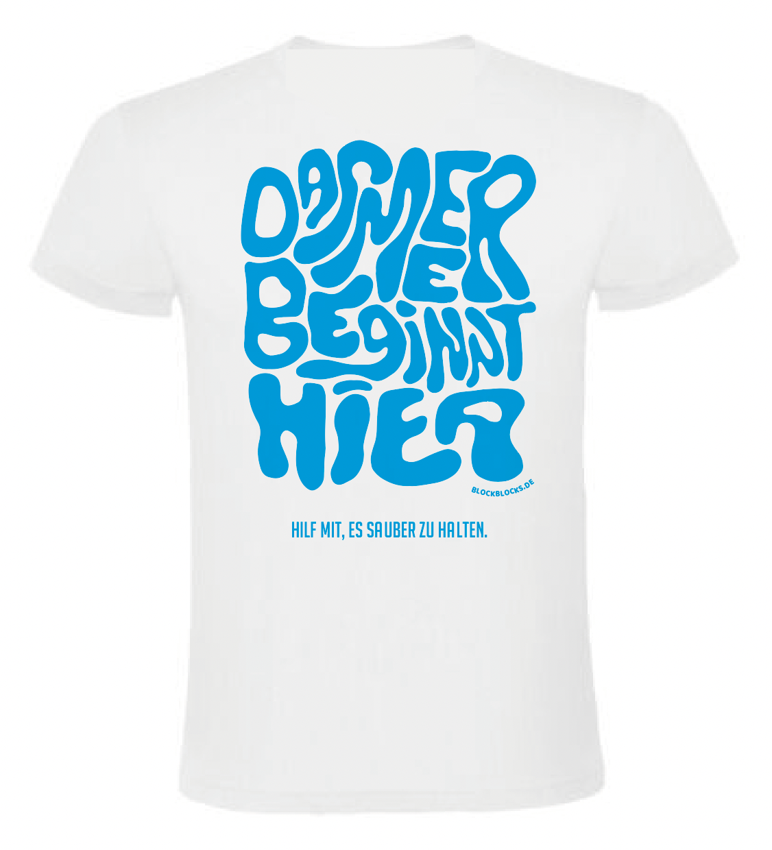 T-Shirt "Das Meer beginnt hier"