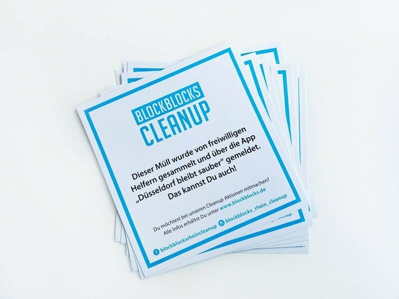 5 x Aufkleber für Müllsäcke