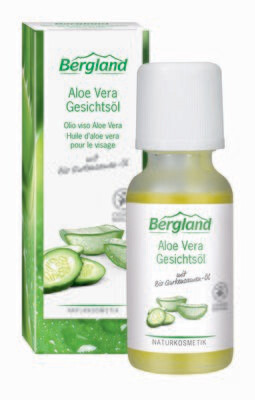 Aloe Vera Gesichtsöl
mit Bio Gurkensamen-Öl
- Stärkt den Lipidfilm
- Hilft der Haut die Feuchtigkeit zu bewahren
- Für ein geschmeidiges Hautgefühl
✓ vegan