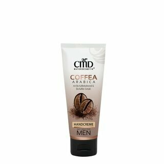Coffea Arabica Handcreme
Feuchtigkeitsspendende Pflege für Ihre Hände mit aromatischem Kaffeeduft