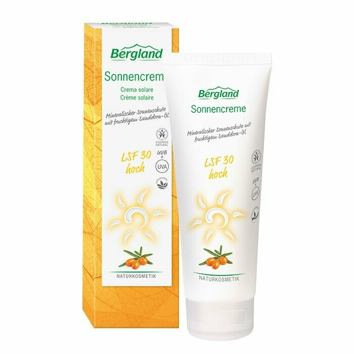 Sonnencreme LSF30 100 ml

Mineralischer Sonnenschutz mit fruchtigem Sanddorn-Öl