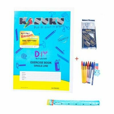 12 Exercise Books (10 Ruled & 2 Squared ) Kasuku ( Cover Design May Vary ) 12 Exercise Books (10 Ruled & 2 Squared ) Kasuku ( Cover Design May Vary )