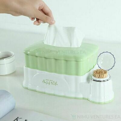 2-in-1 Serviette & Toothpick Holder 2-in-1 Serviette & Toothpick Holder