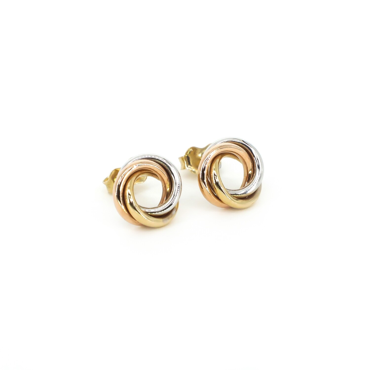 ARETE TRES ORO DISEÑO NUDO 14K