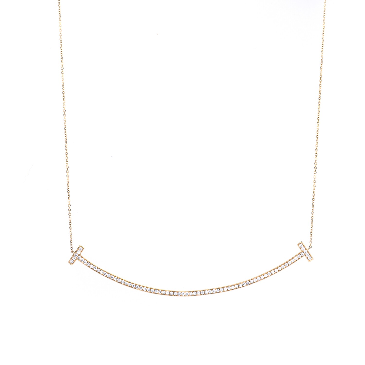 GARGANTILLA ORO AMARILLO 14K BARRA EN DIAMANTES
