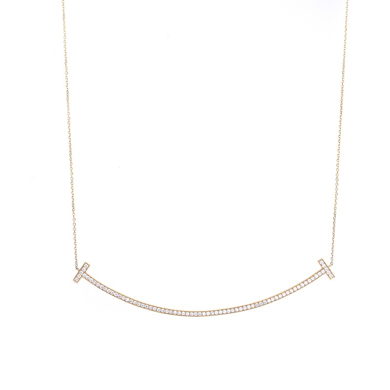 GARGANTILLA ORO AMARILLO 14K BARRA EN DIAMANTES